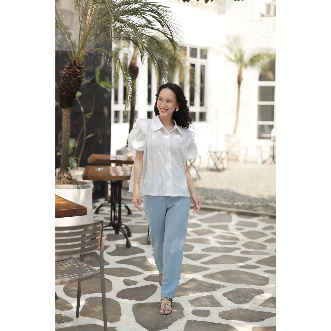 Ji Eun Stripes Shirt