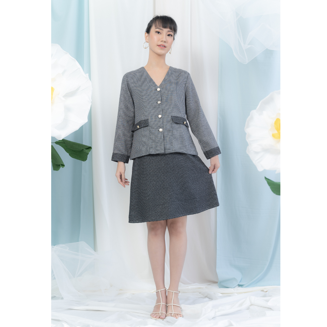 Kora Tweed Top