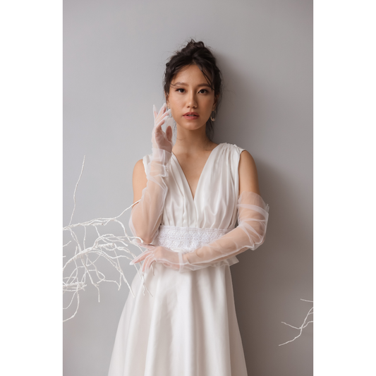 Dae Draped Dress (Snow)