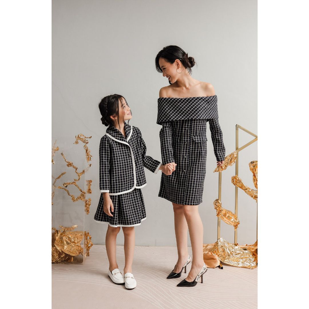 Bundle Sa Rang Tweed Dress + Mini Sa Rang Tweed Set