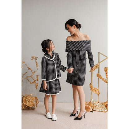 Bundle Sa Rang Tweed Dress + Mini Sa Rang Tweed Set