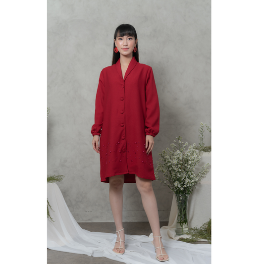 Ayaco Jae Dress (Wine)