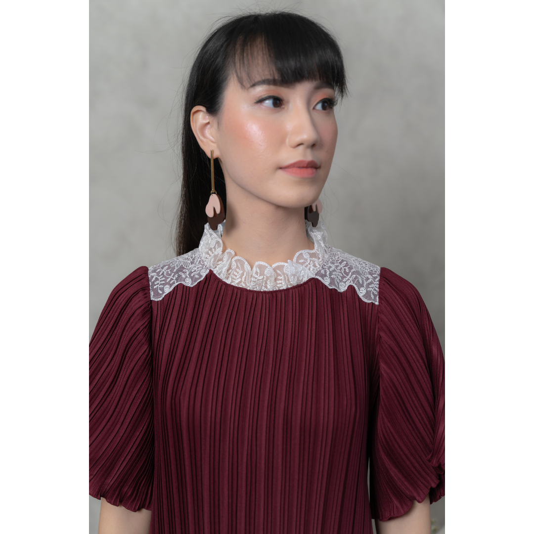 Ayaco Jin Ae Dress (Wine)