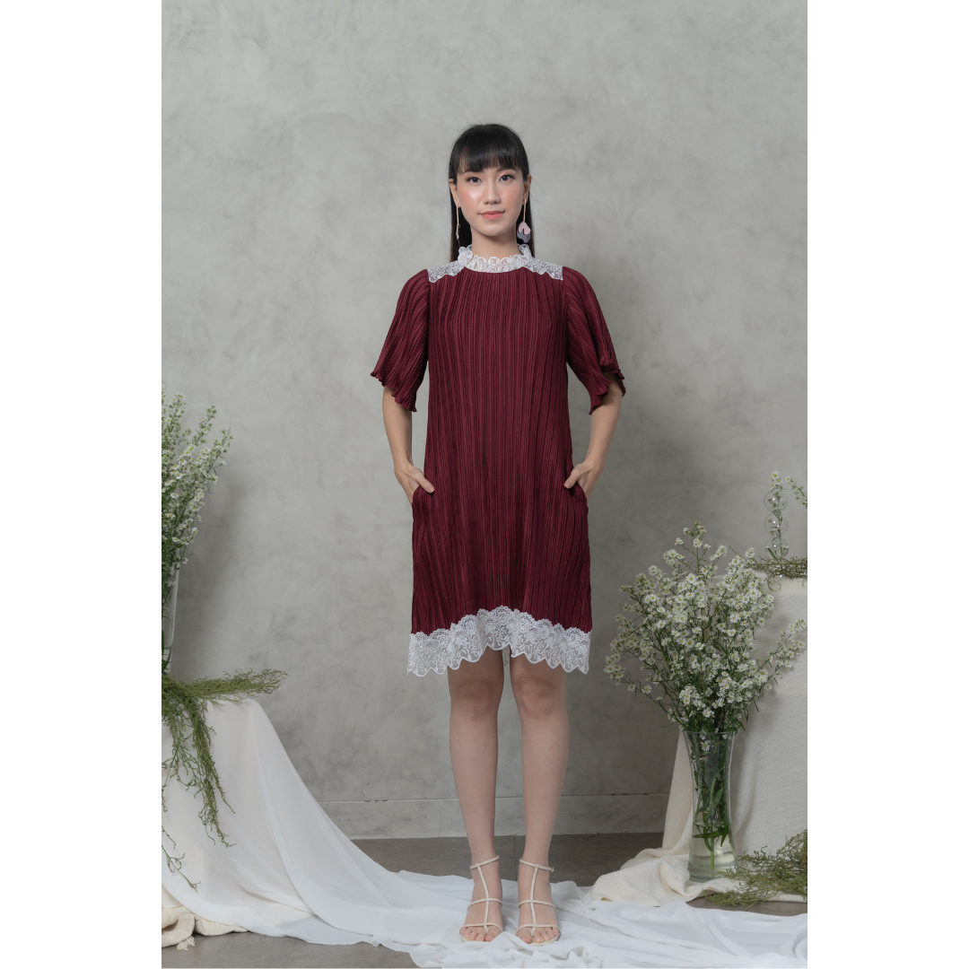 Ayaco Jin Ae Dress (Wine)
