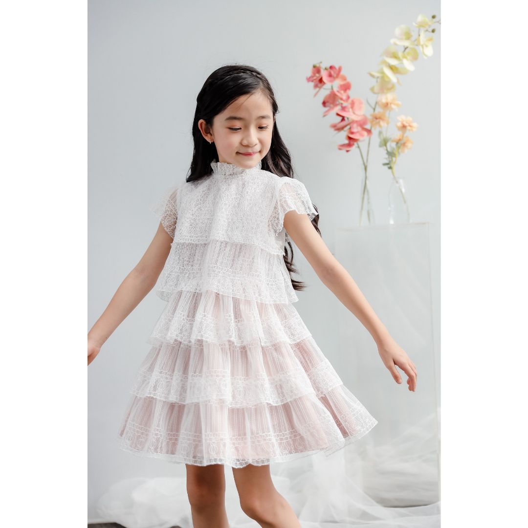 Mini Rose Lace Dress