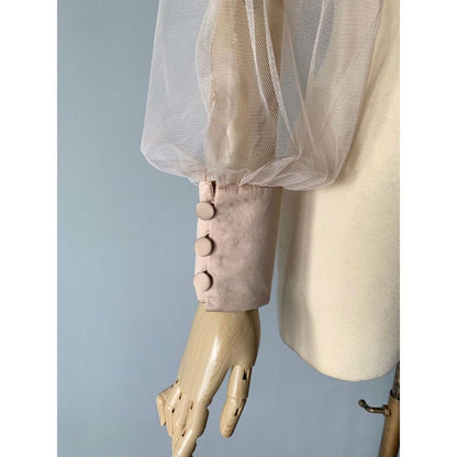 Dae Tulle Sleeve (Snow / Onyx)