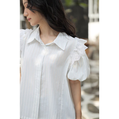 Ji Eun Stripes Shirt