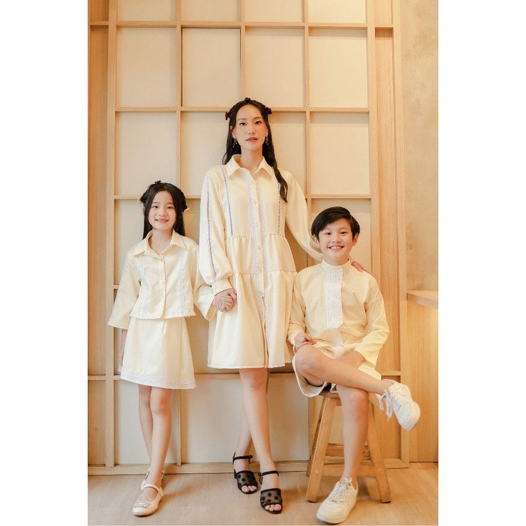 Bundle Tsuyun Tiered Dress + Mini Tsuyun Set (Boy)