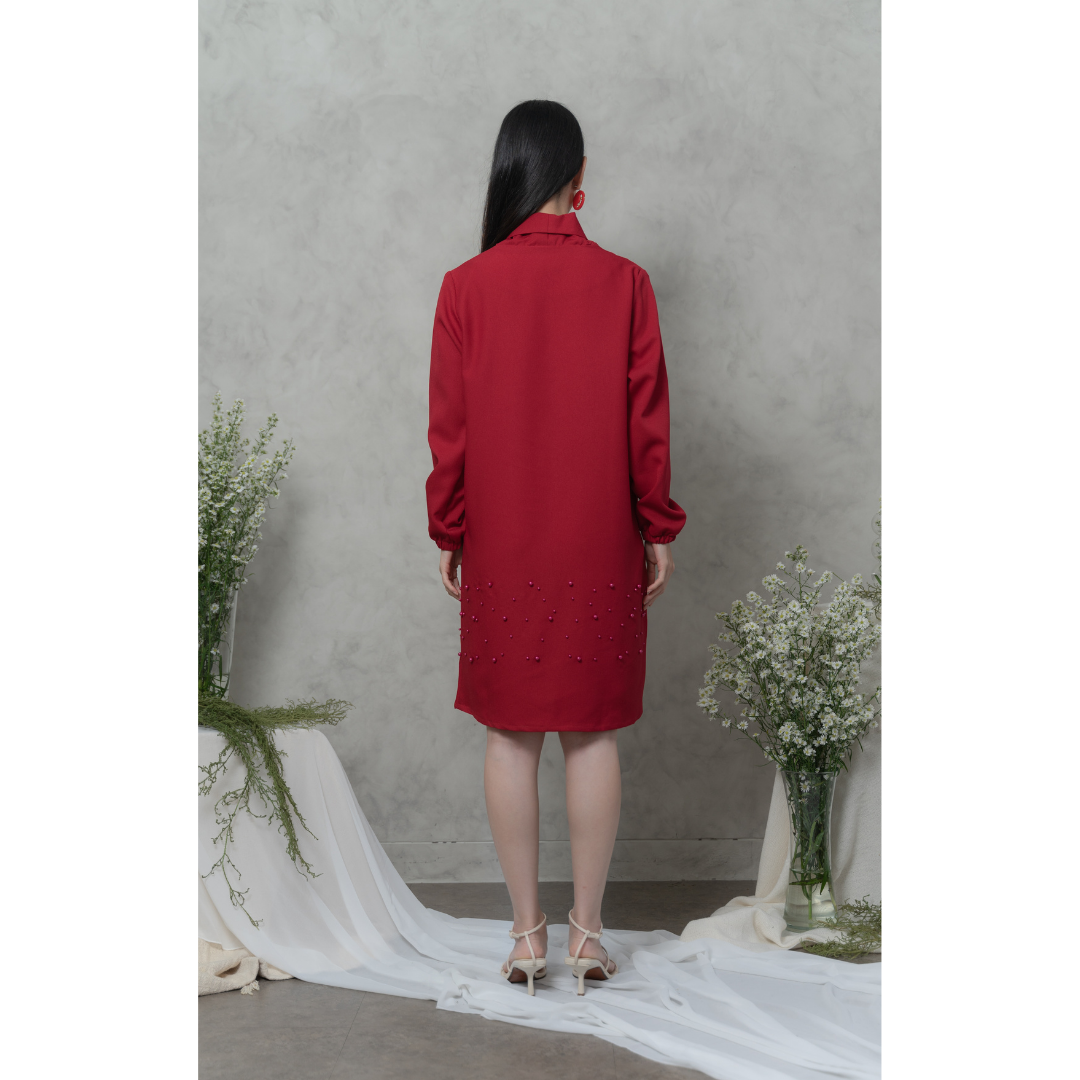 Ayaco Jae Dress (Wine)
