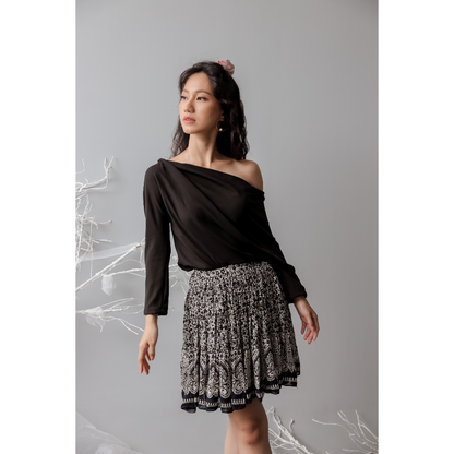 Shin Ruched Skirt