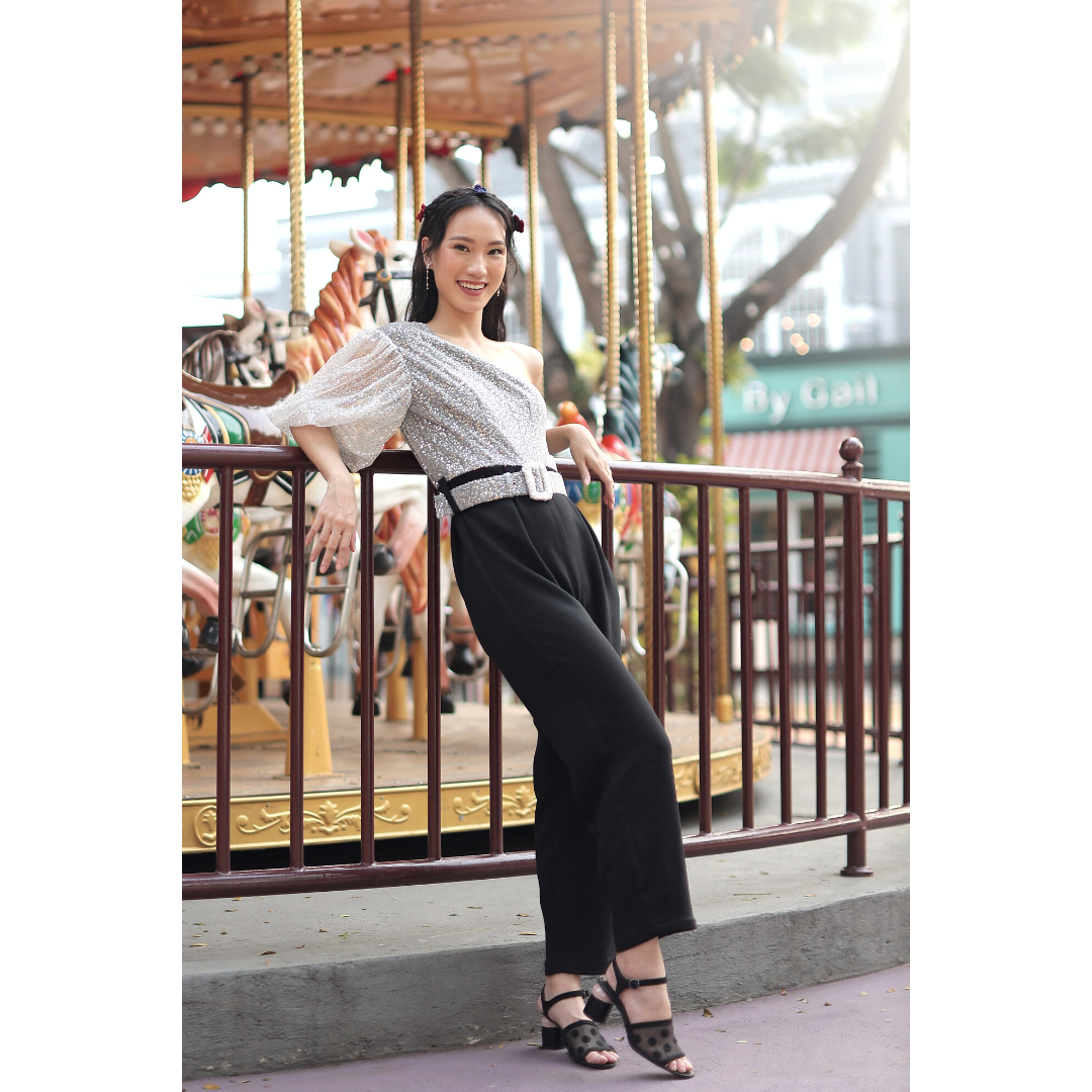 Bundle Jimin Sequins Jumpsuit + Mini Jimin Set