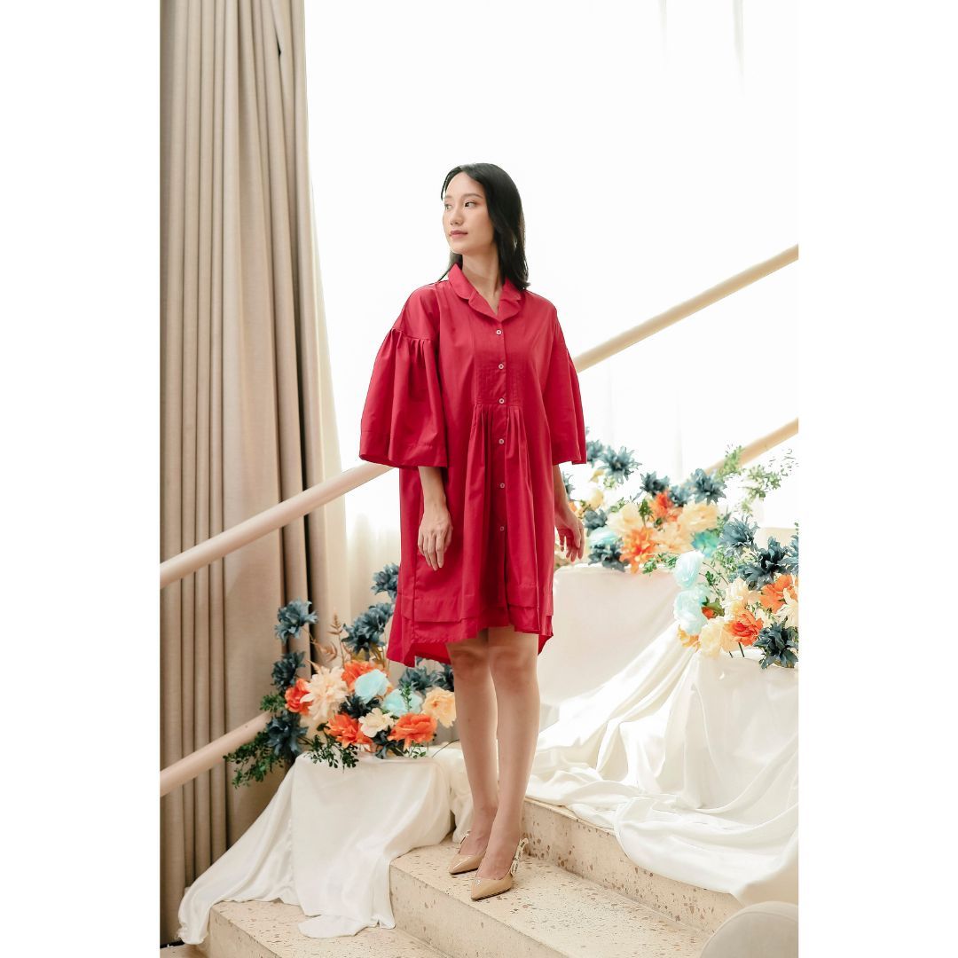 Si Woo Dress (Red)