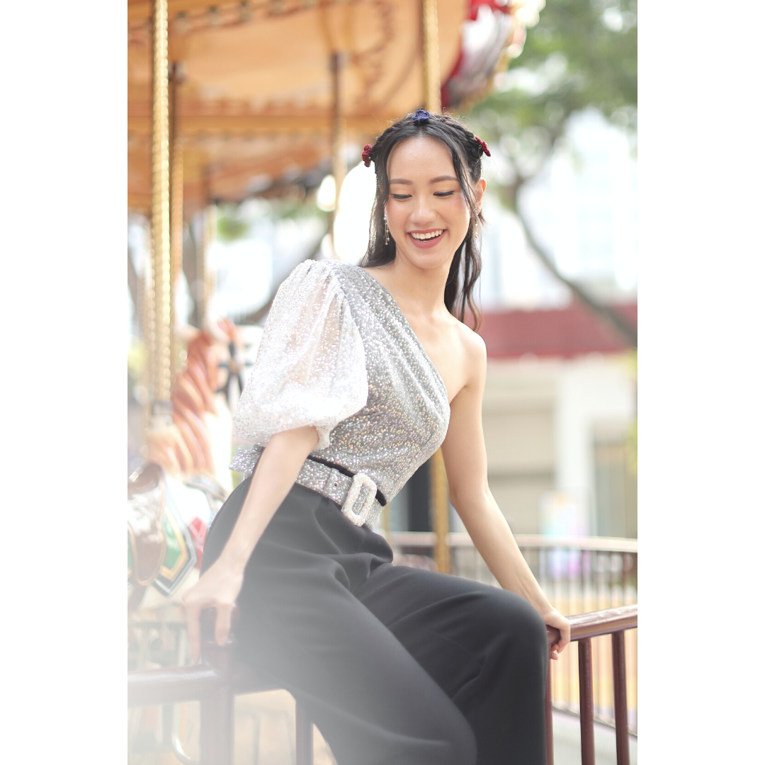 Bundle Jimin Sequins Jumpsuit + Mini Jimin Set