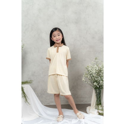 Bundle Jiwon Dress + Mini Jiwon Set (Mocca)