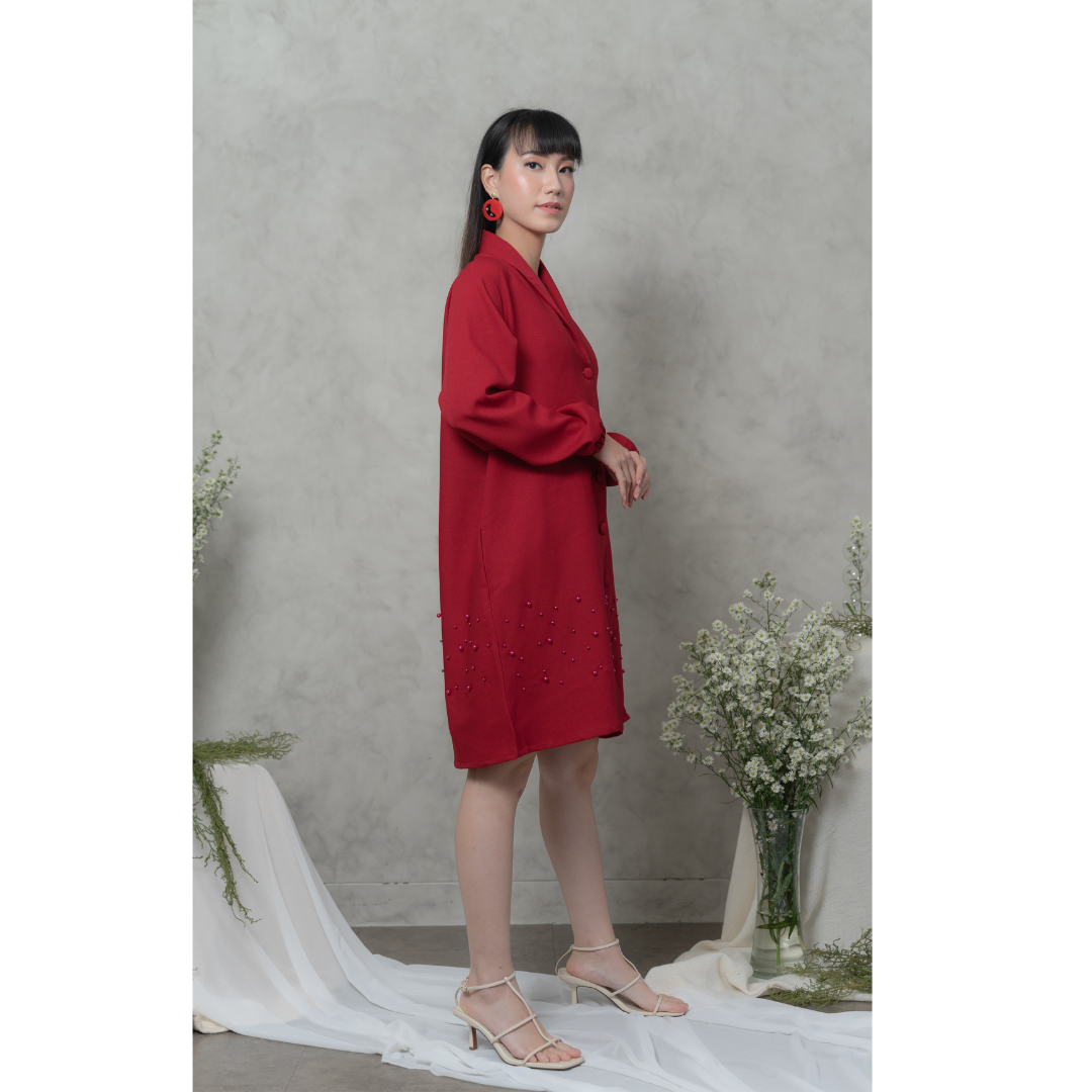 Ayaco Jae Dress (Wine)