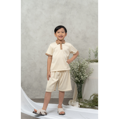 Bundle Jiwon Dress + Mini Jiwon Set (Mocca)