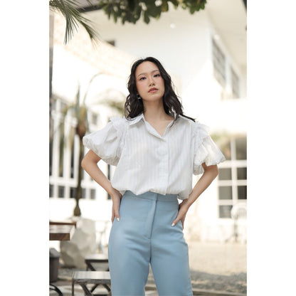 Ji Eun Stripes Shirt