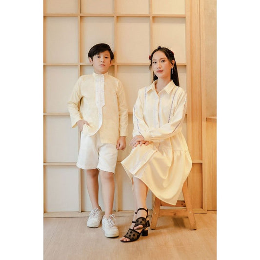 Bundle Tsuyun Tiered Dress + Mini Tsuyun Set (Boy)