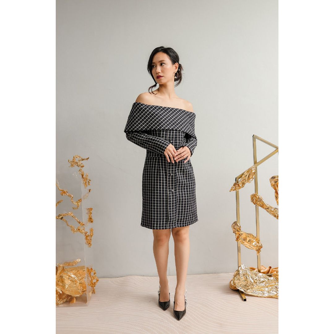 Bundle Sa Rang Tweed Dress + Mini Sa Rang Tweed Set